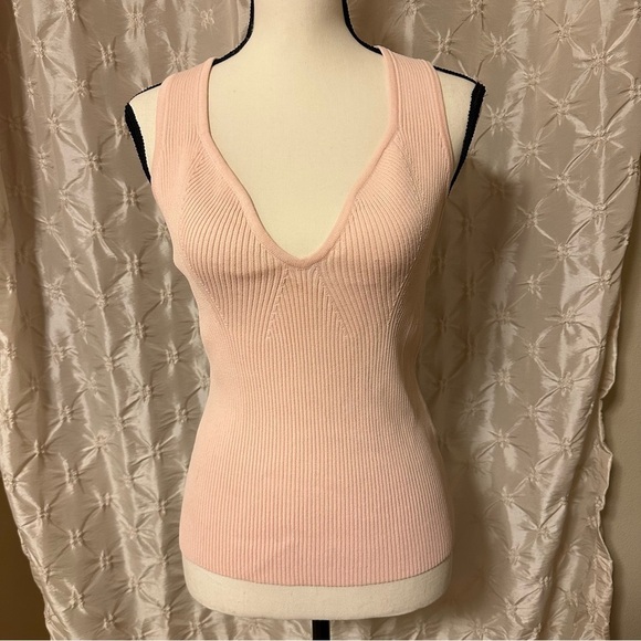 Significant Other Dacia Rib-Knit Tank Top Sleeveless Cross Back - Picture 3 of 11